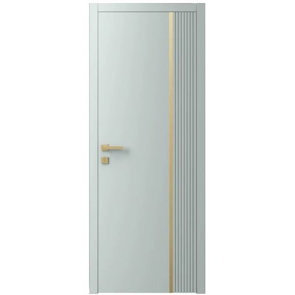 Двері міжкімнатні Ваші Двері Charm 7 NCS S 2002-B50G золотий молдинг