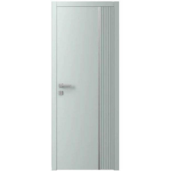 Двері міжкімнатні Ваші Двері Charm 7 NCS S 2002-B50G сірий молдинг 