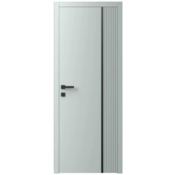 Двері міжкімнатні Ваші Двері Charm 7 NCS S 2002-B50G чорним молдингом 