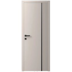 Двері міжкімнатні Ваші Двері Charm 7 NCS S 2002-Y50R чорним молдингом 