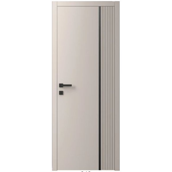 Двері міжкімнатні Ваші Двері Charm 7 NCS S 2002-Y50R чорним молдингом 