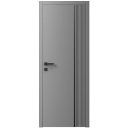 Двері міжкімнатні Ваші Двері Charm 7 RAL 7004  чорним молдингом