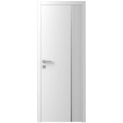 Двері міжкімнатні Ваші Двері Charm 7 Білий сірий молдинг 