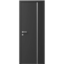 Двері міжкімнатні Ваші Двері Charm 7 Графіт сірий молдинг 