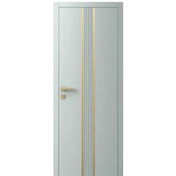 Двері міжкімнатні Ваші Двері Charm 8 NCS S 2002-B50G золотий молдинг