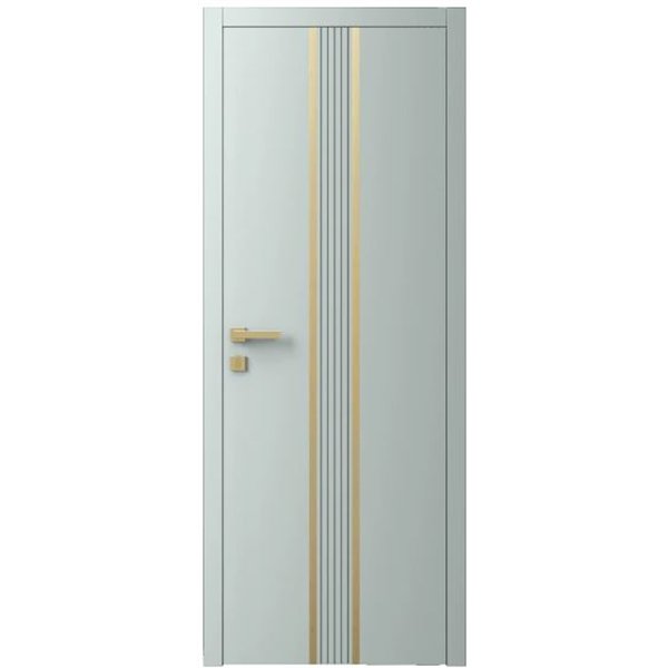 Двері міжкімнатні Ваші Двері Charm 8 NCS S 2002-B50G золотий молдинг