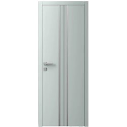 Двері міжкімнатні Ваші Двері Charm 8 NCS S 2002-B50G сірий молдинг  