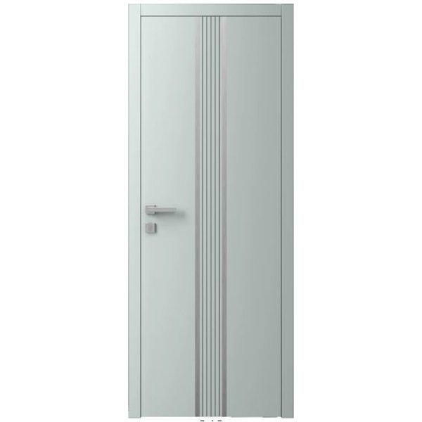 Двері міжкімнатні Ваші Двері Charm 8 NCS S 2002-B50G сірий молдинг  