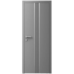 Двері міжкімнатні Ваші Двері Charm 8 RAL 7004 сірий молдинг 