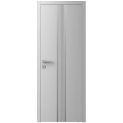 Двері міжкімнатні Ваші Двері Charm 8 RAL 7047 сірий молдинг 