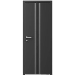Двері міжкімнатні Ваші Двері Charm 8 Графіт сірий молдинг 