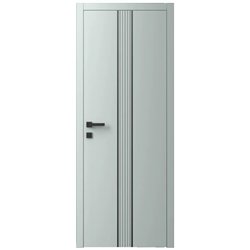 Двері міжкімнатні Ваші Двері Charm 9 NCS S 2002-B50G чорним молдингом