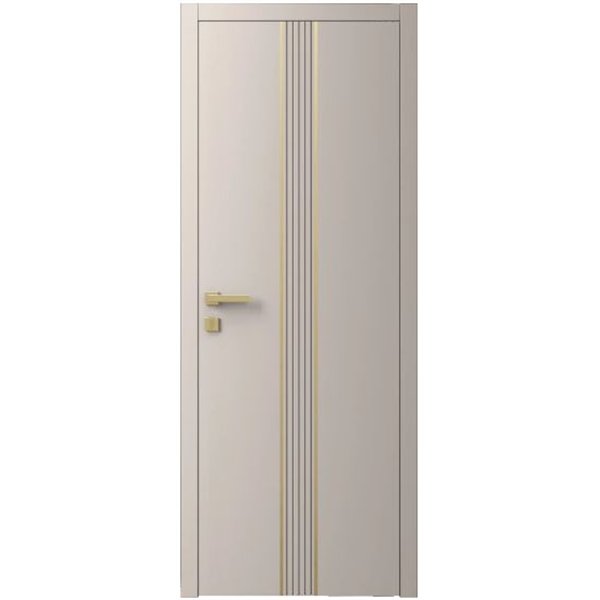 Двері міжкімнатні Ваші Двері Charm 9 NCS S 2002-Y50R золотий молдинг 
