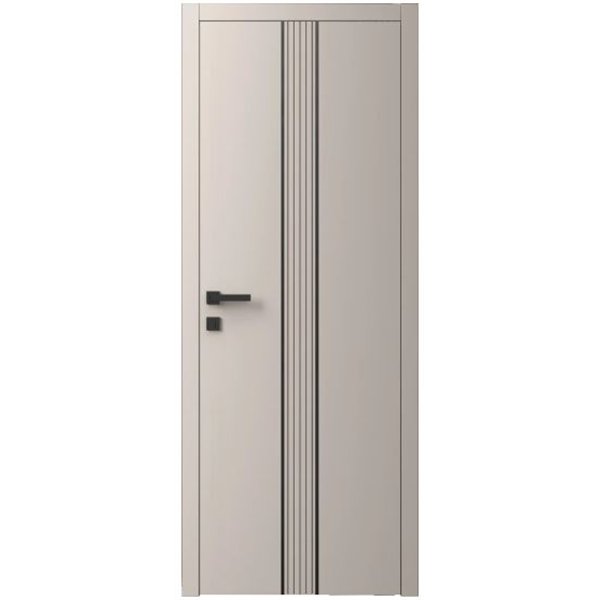 Двері міжкімнатні Ваші Двері Charm 9 NCS S 2002-Y50R  чорним молдингом