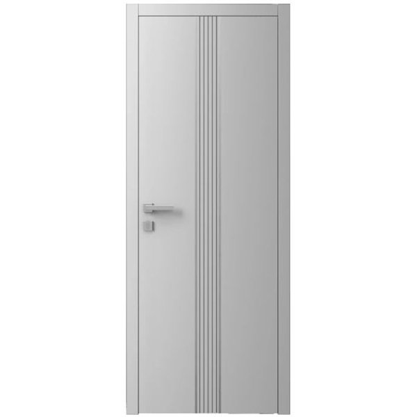 Двері міжкімнатні Ваші Двері Charm 9 RAL 7047  сірий молдинг  