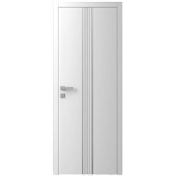 Двері міжкімнатні Ваші Двері Charm 9 Білий сірий молдинг 