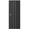 Двері міжкімнатні Ваші Двері Charm 9 Графіт золотий молдинг