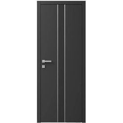 Двері міжкімнатні Ваші Двері Charm 9 Графіт сірий молдинг   