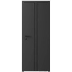 Двері міжкімнатні Ваші Двері Charm 9 Графіт чорним молдингом