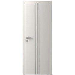 Двері міжкімнатні Ваші Двері Charm 9 Крем сірий молдинг  