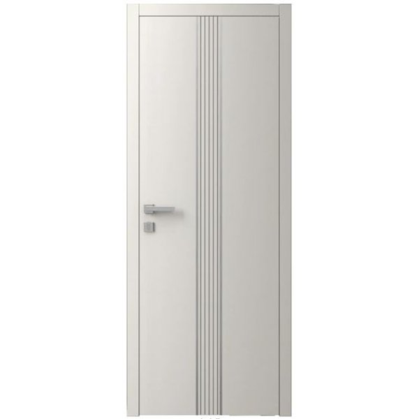 Двері міжкімнатні Ваші Двері Charm 9 Крем сірий молдинг  