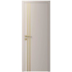 Двері міжкімнатні Ваші Двері Charm 4 NCS S 2002-Y50R золотий молдинг 