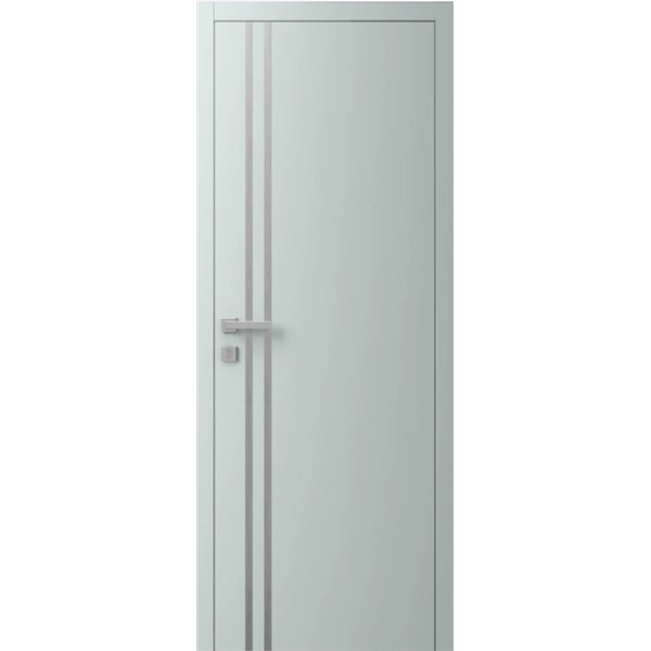 Двері міжкімнатні Ваші Двері Charm 4 NCS S 2002-B50G чорним молдингом