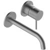 Z00730000094005 TEO Зовнішня частина змішувача для раковини 185 мм., SATIN NICKEL (1 сорт)