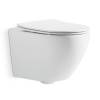 DUN30201111W Universal Підвісний безобідковий унітаз з кришкою soft-close та Vortex Flush, білий (1 сорт)
