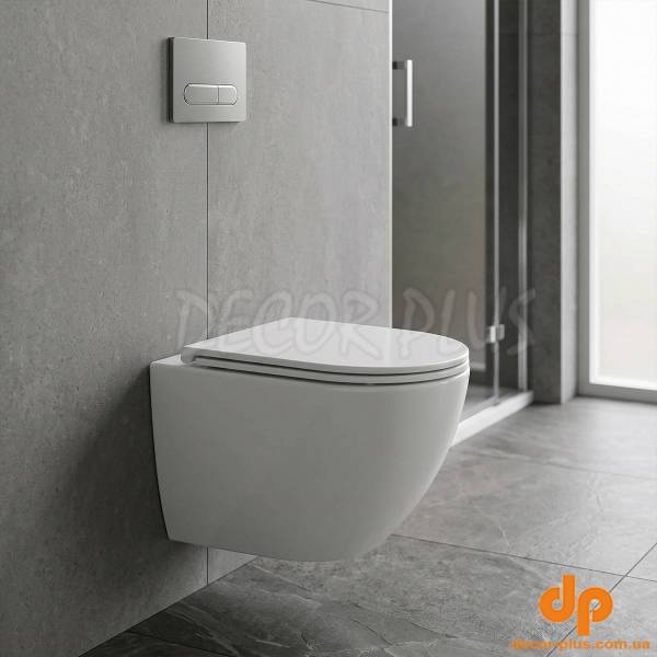 DUN0930111W Unda Унітаз підвісний 495x360x390mm з кришкою soft-close, Vortex Flush, білий глянець (1 сорт)