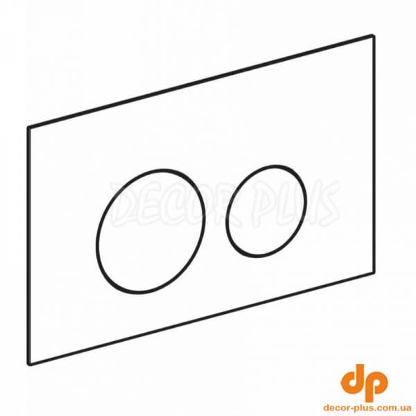 115.628.14.1 Sigma40 round Клавіша змиву, подвійний змив, нержавіюча сталь, колір чорний матовий (1 сорт)