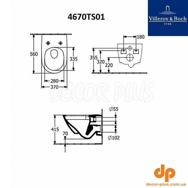 4670TS01 Subway 3.0  унітаз+ кришка Soft Close, білий (1 сорт)