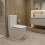 DFL2170211W Flow square Компакт 610x365x825мм з кришкою soft-close, Vortex Flush, білий глянець (1 сорт)
