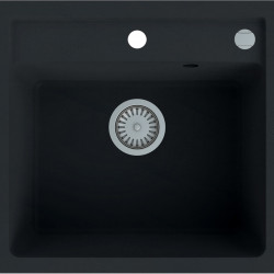 Мийка кухонна BLOSSOM 530x500x204 в комплекті з сифоном, чорний (1 сорт)
