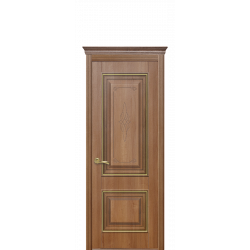 Міжкімнатні двері Новый Стиль Вілла PREMIUM із гравіюванням золота вільха ПГ