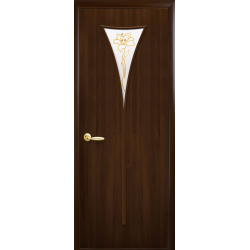 Двери Новый стиль колекция Модерн Бора орех premium с рис р1 ПО