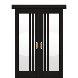 Раздвижные двери Colombo со стеклом венге
