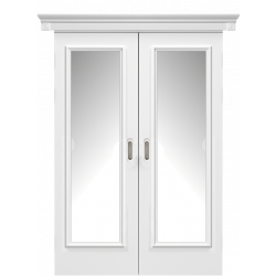 Розсувні двері Asti зі склом білий мат