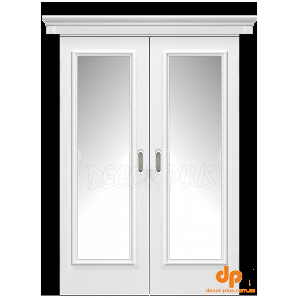 Розсувні двері Asti зі склом білий мат