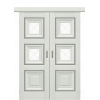 Розсувні двері Irida з 2 склом сосна крем