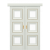Розсувні двері Irida зі склом сосна крем