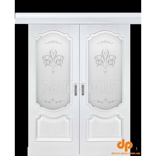 Розсувні двері Престиж білий ясен