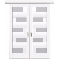 Розсувні двері Піана білий мат