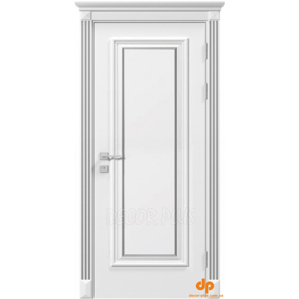 Міжкімнатні двері Rodos ASTI білий мат із патиною ПГ