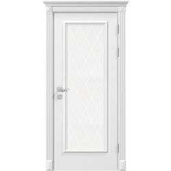 Межкомнатные двери Rodos ASTI белый мат ПО с гравировкой