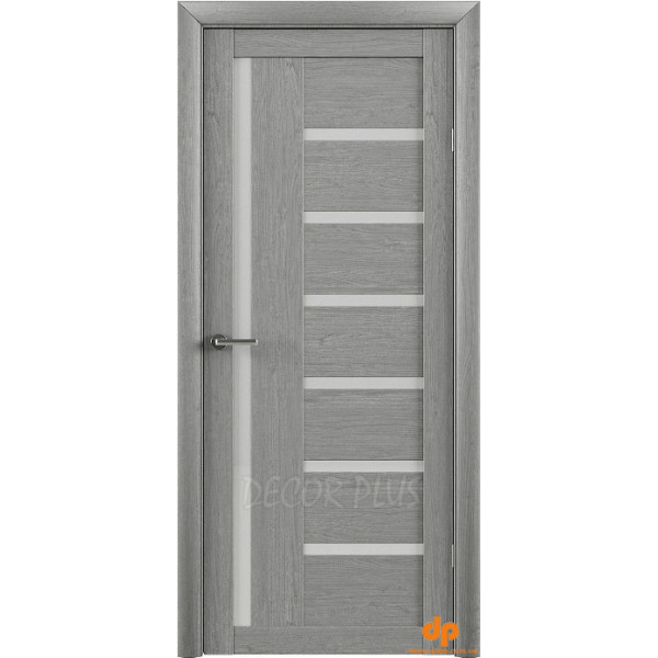 Міжкімнатні двері Albero Бьянка сірий сатин