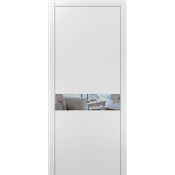 Міжкімнатні двері Папа Карло  PL-03 білий матовий дзеркало
