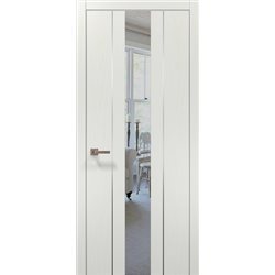 Міжкімнатні двері Папа Карло  PL-29 ясен білий дзеркало