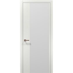 Міжкімнатні двері Папа Карло  PL-13 ясен білий скло бiле