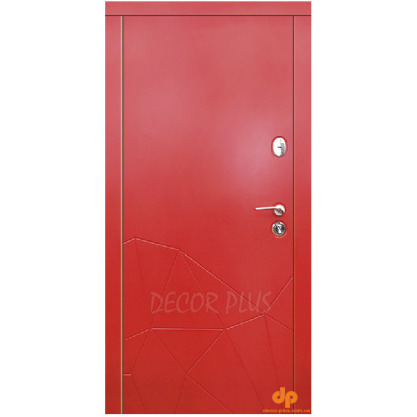 Двері вхідні Портала Преміум Тейде червоний